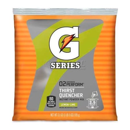 Quaker Foods Gatorade Thirst Quencher Mix Pouch, Lemon Lime, 21 oz., 1/Pack QKR03969